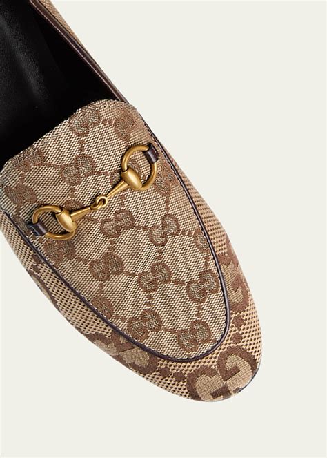 Gucci New Jordaan GG Supreme Canvas Loafer (Women)